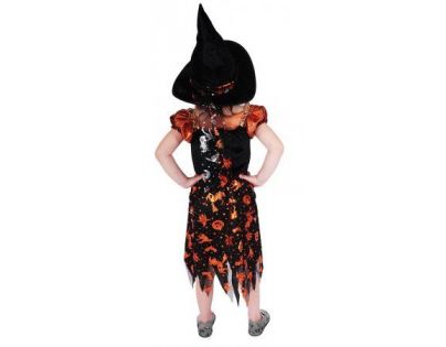 Rappa Karnevalový kostým Čarodejnica halloween s klobúkom veľ. S