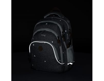 Karton P+P Školský batoh Oxy Scooler Grey triangles