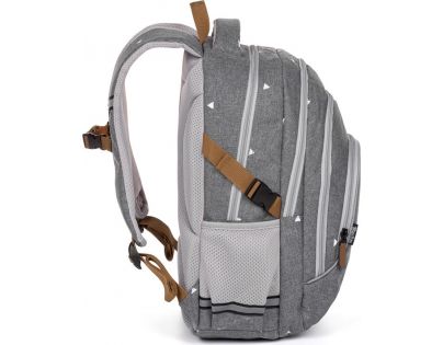 Karton P + P Školský batoh Oxy Scooler Grey triangles