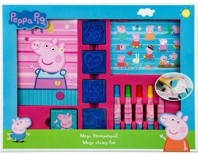 Kartón P+P Veľký pečiatkovací set 12ks Peppa Pig