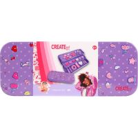 Kazeta ružová s líčením v kovovej krabičke rozkladacej Creat it!