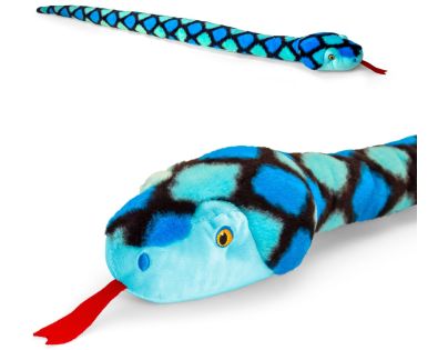 KEEL TOYS Keeleco Had 100 cm modrý