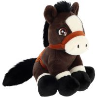 KEEL TOYS Keeleco Poník s chvostom 22 cm 3 hnědý