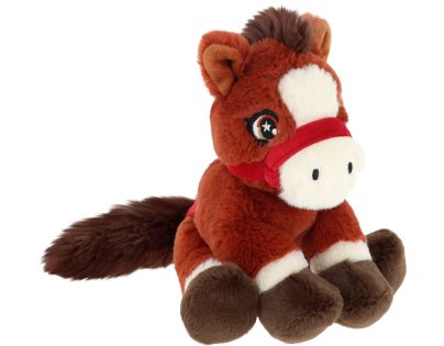 KEEL TOYS Keeleco Poník s chvostom 22 cm 3 rezavý