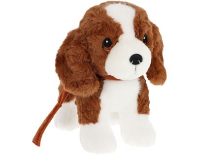 KEEL TOYS Keeleco Šteňa Love na vodítku Cavapoo 23 cm