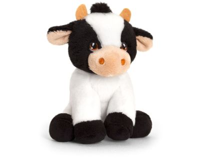 KEEL TOYS Zbierateľské farmárske zvieratá 14 cm kravička