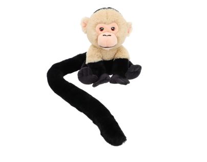 Keeleco Opička s chvostom 18 cm krémovo-černá