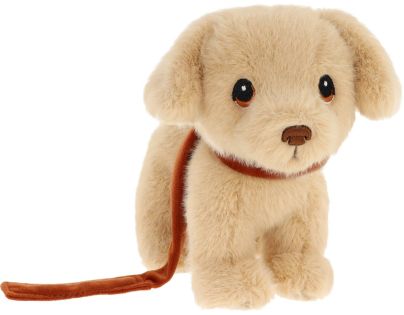 Keeleco Šteňa Love na vodítku 14 cm béžové