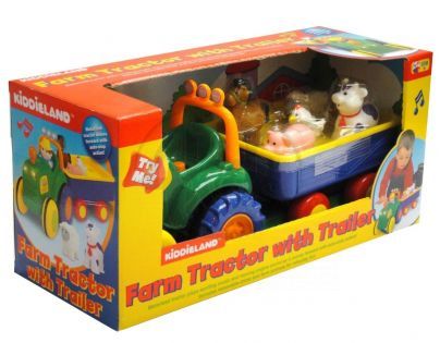 Kiddieland Activity traktor se zvířátky a zvuky