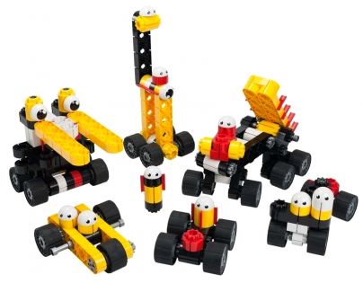 Stavebnice Kiditec L-line Multiset nákladní auta 121 ks