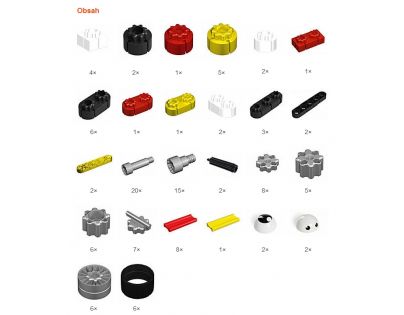 Stavebnice Kiditec L-line Multiset nákladní auta 121 ks