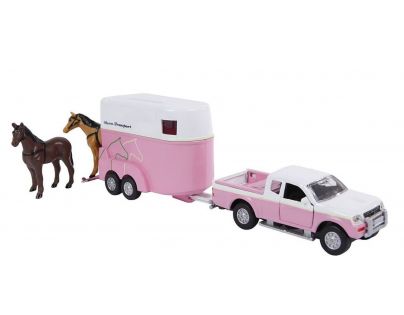 Kids Globe Dodávka Mitsubishi L200 s prívesom pre kone