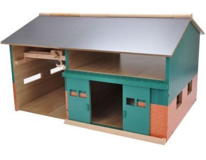 Kids Globe Dřevěná stodola s dílnou 1:32
