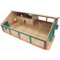 Kids Globe Dřevěné stáje s mlékárnou 1:32 - Poškodený obal Kids Globe Dřevěné stáje s mlékárnou 1:32 - Poškodený obal