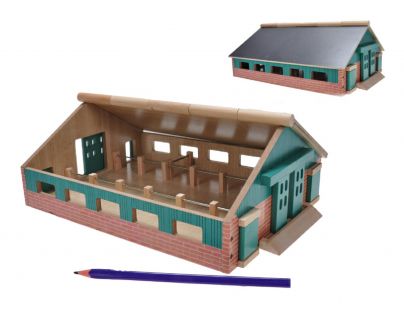 Kids GLOBE Farma drevená 21x30x11 cm
