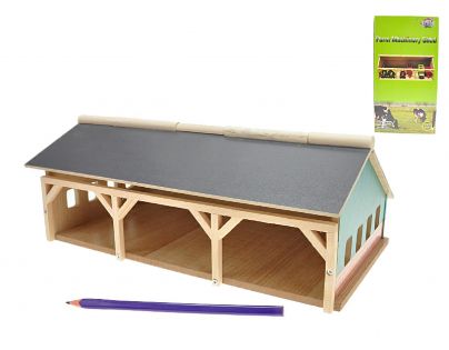 Kids GLOBE Farma dřevěná pro traktory 17x30x12 cm