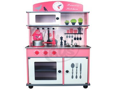 KidsHome Dětská kuchyňka s příslušenstvím 100 cm (02051)