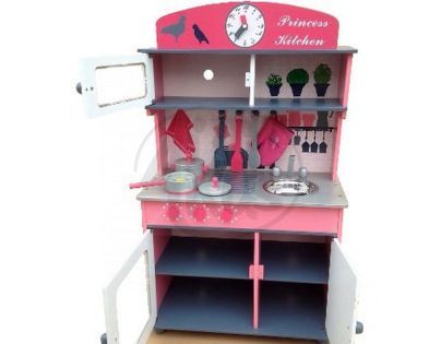 KidsHome Dětská kuchyňka s příslušenstvím 100 cm (02051)