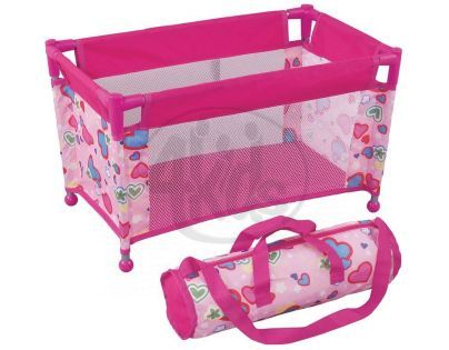 KidsHome Dětská cestovní postýlka pro panenky FL8152
