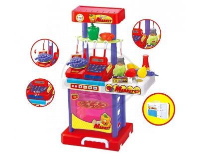 KidsHome KidsHome Supermarket Pokladna Kuchyňka v kufříku (02075)