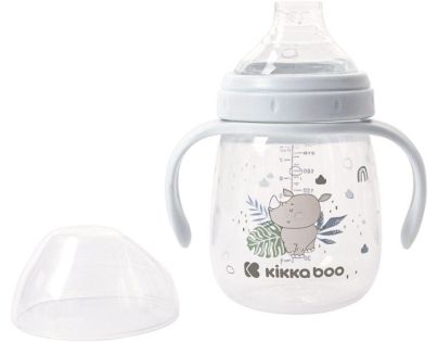 KikkaBoo Hrnček so silikónovým náustkom 240ml Savanna Blue