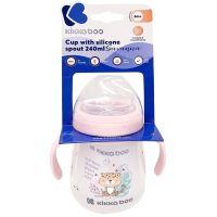 KikkaBoo Hrnček so silikónovým náustkom 240ml Savanna Pink 3