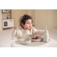 KikkaBoo Fľaša so slamkou Platinum Silicone Sand 5