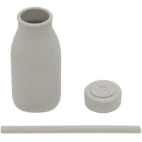 KikkaBoo Fľaša so slamkou Platinum Silicone Sand 2