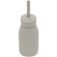 KikkaBoo Fľaša so slamkou Platinum Silicone Sand 3