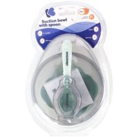 KikkaBoo Miska s prísavkou, viečkom a lyžičkou Mint 4