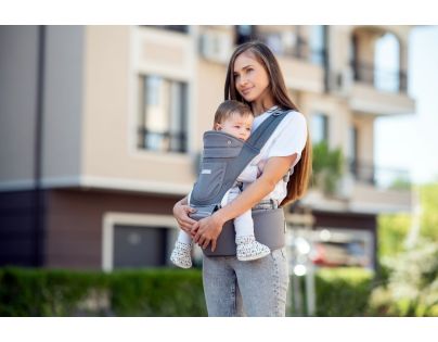 KikkaBoo Nosič Myra Mesh Grey