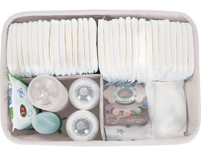 KikkaBoo Organizér na plienky My Teddy Beige