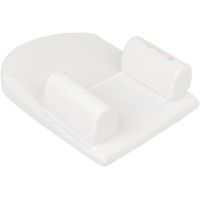 KikkaBoo Polohovacia podložka z pamäťovej peny klinová Airknit White