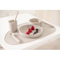 KikkaBoo Príbor 2-dielny Platinum Silicone Sand 4