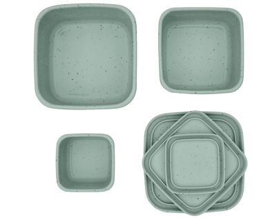 KikkaBoo Sada boxov na desiatu 3 ks Platinum Silicone Sage