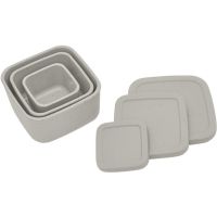 KikkaBoo Sada boxov na desiatu 3 ks Platinum Silicone Sand 2