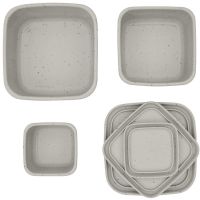 KikkaBoo Sada boxov na desiatu 3 ks Platinum Silicone Sand 3