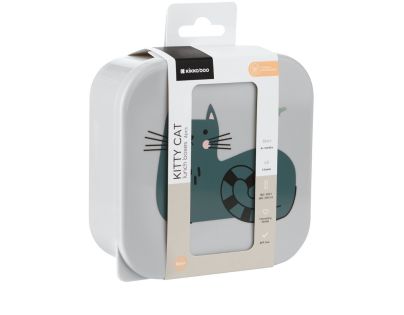 KikkaBoo Súprava boxov na desiatu 4 ks Kitty Cat Grey