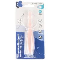 KikkaBoo Silikónová kefka s prísavkou Softy Pink 2