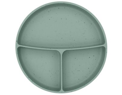 KikkaBoo Tanier delený s prísavkou Platinum Silicone Sage