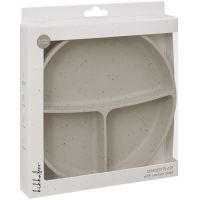KikkaBoo Tanier delený s prísavkou Platinum Silicone Sand 5