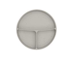 KikkaBoo Tanier delený s prísavkou Platinum Silicone Sand 2