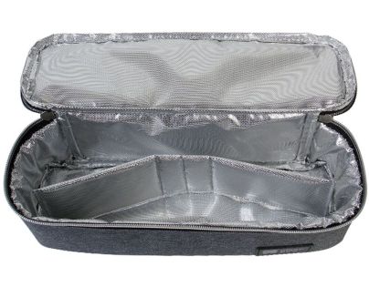 KikkaBoo Termoizolačné púzdro na jedlo veľké Foody Black