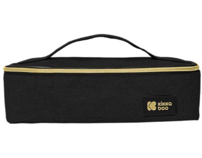 KikkaBoo Termoizolačné púzdro na jedlo veľké Foody Black