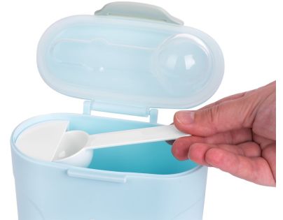 KikkaBoo Zásobník na sušené mlieko s odmerkou 130g Blue