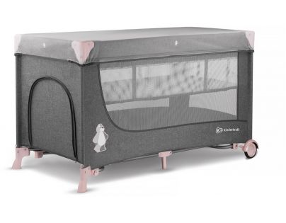Kinderkraft Postieľka cestovná Joy s doplnkami Pink
