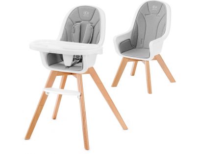Kinderkraft Stolička jedálenská 2 v 1 Tixi grey