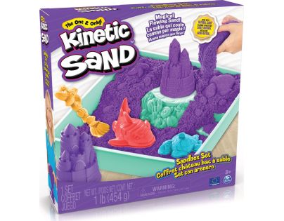 Kinetic Sand krabica tekutého piesku s podložkou fialová