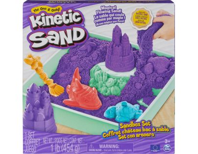 Kinetic Sand krabica tekutého piesku s podložkou fialová