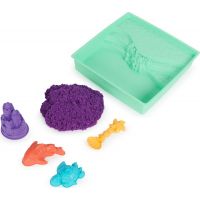 Kinetic Sand krabica tekutého piesku s podložkou fialová 2